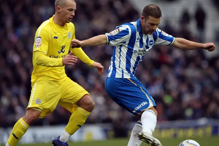 Framed Print : Brighton & Hove Albion vs. Leicester City (04-02-12): A Nostalgic Look Back at the 2011-12 Home Season - Leicester City Game Framed Print : Brighton & Hove Albion vs. Leicester City (04-02-12): A Nostalgic Look Back at the 2011-12 Home Season - Leicester City Game