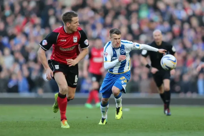 Framed Print : Brighton & Hove Albion vs. Ipswich Town (2013-14 Season): Home Game Highlights (Ipswich Town 22-03-14)