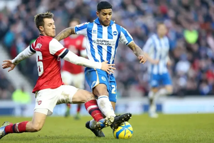 Framed Print : Brighton & Hove Albion vs. Arsenal: 2012-13 Home Game Framed Print : Brighton & Hove Albion vs. Arsenal: 2012-13 Home Game