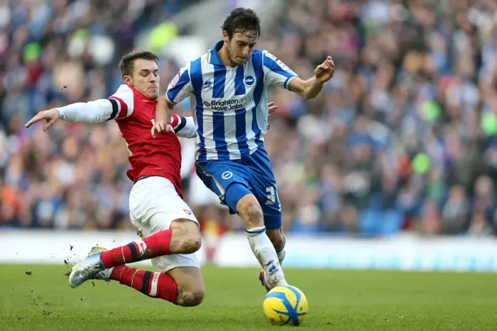 Framed Print : Brighton & Hove Albion vs Arsenal (2013) - A Home Game from the 2012-13 Premier League Season