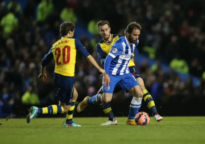 Framed Print : Brighton & Hove Albion vs Arsenal: Inigo Calderon in FA Cup Battle (25.01.15) Framed Print : Brighton & Hove Albion vs Arsenal: Inigo Calderon in FA Cup Battle (25.01.15)