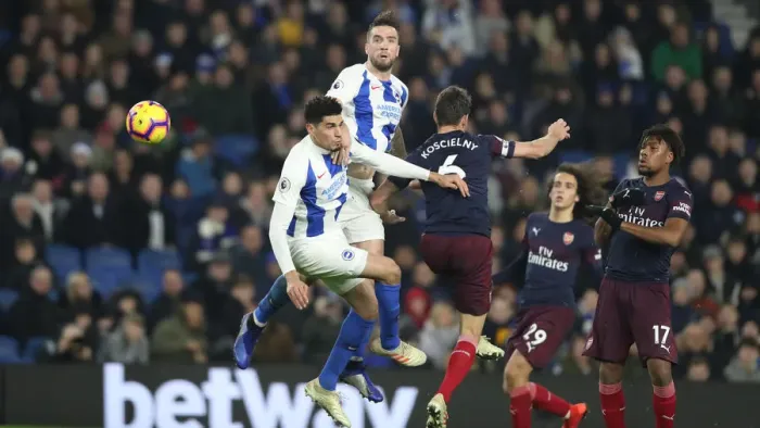 Framed Print : Brighton and Hove Albion vs Arsenal: Premier League Battle at American Express Community Stadium (26DEC18) Framed Print : Brighton and Hove Albion vs Arsenal: Premier League Battle at American Express Community Stadium (26DEC18)