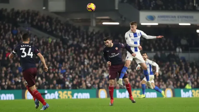 Framed Print : Brighton and Hove Albion vs. Arsenal: Premier League Battle at American Express Community Stadium (26DEC18)