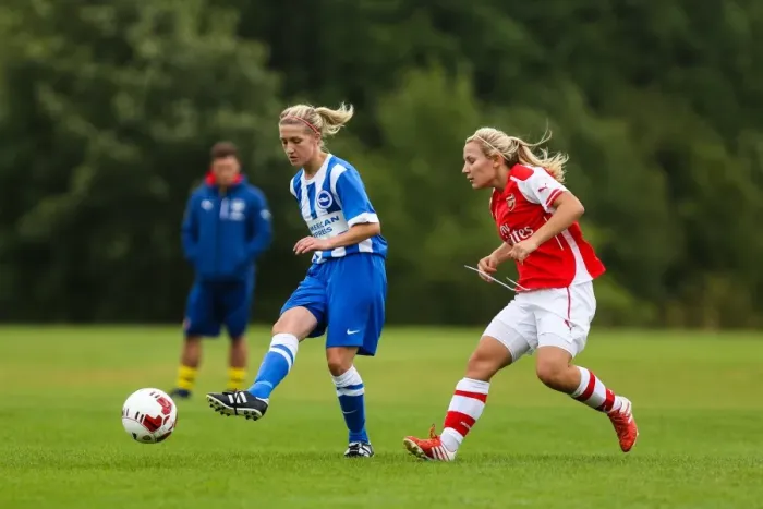 Framed Print : Brighton & Hove Albion vs Arsenal Women: August 10, 2014 (Arsenal DS)
