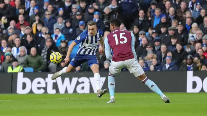 Framed Print : Brighton & Hove Albion vs Aston Villa: A Premier League Clash at American Express Community Stadium (January 18, 2020)