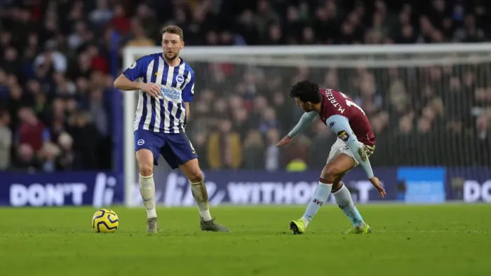 Framed Print : Brighton & Hove Albion vs Aston Villa: A Premier League Clash at American Express Community Stadium (January 18, 2020)