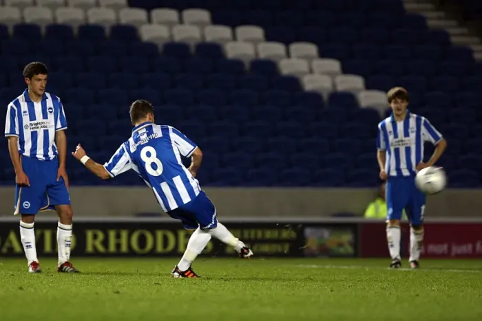 Framed Print : Brighton & Hove Albion vs. Aston Villa: 2011-12 FA Youth Cup Home Game Highlights Framed Print : Brighton & Hove Albion vs. Aston Villa: 2011-12 FA Youth Cup Home Game Highlights