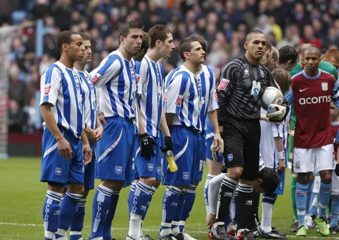 Framed Print : Brighton & Hove Albion vs. Aston Villa (FA Cup, 2009-10) - Away Game Framed Print : Brighton & Hove Albion vs. Aston Villa (FA Cup, 2009-10) - Away Game