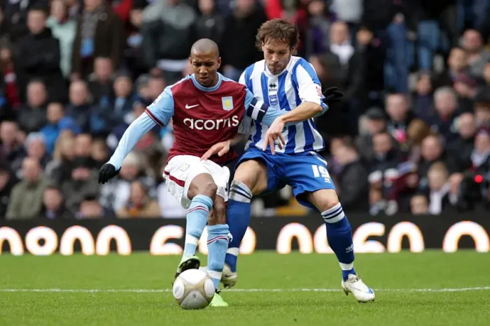 Framed Print : Brighton & Hove Albion vs. Aston Villa (FA Cup, 2009-10) - Away Game Framed Print : Brighton & Hove Albion vs. Aston Villa (FA Cup, 2009-10) - Away Game