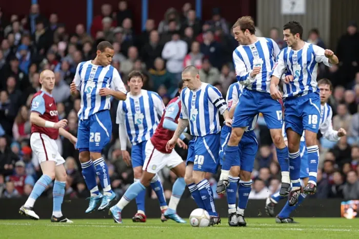 Framed Print : Brighton & Hove Albion vs. Aston Villa (FA Cup, 2009-10) - Away Game