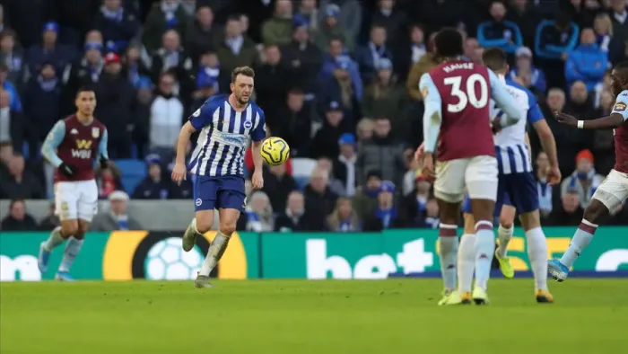 Framed Print : Brighton and Hove Albion vs. Aston Villa: January Showdown in the Premier League (18th Jan 2020)