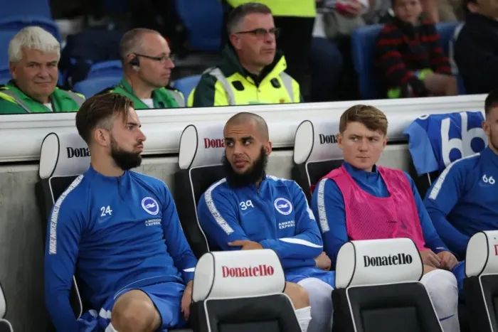 Framed Print : Brighton and Hove Albion vs Barnet: EFL Cup Showdown at American Express Community Stadium (22nd August 2017)