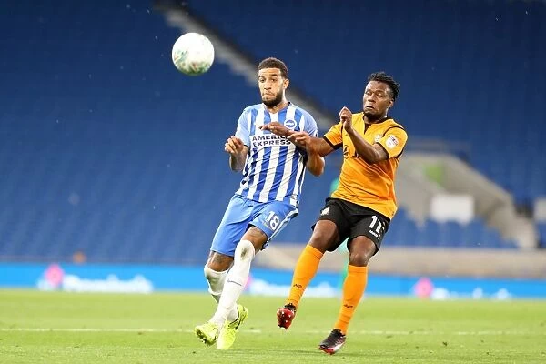 Brighton and Hove Albion vs Barnet: Intense Moment as Connor Goldson Faces Off Against Shaquile Coulthirst in the EFL Cup
