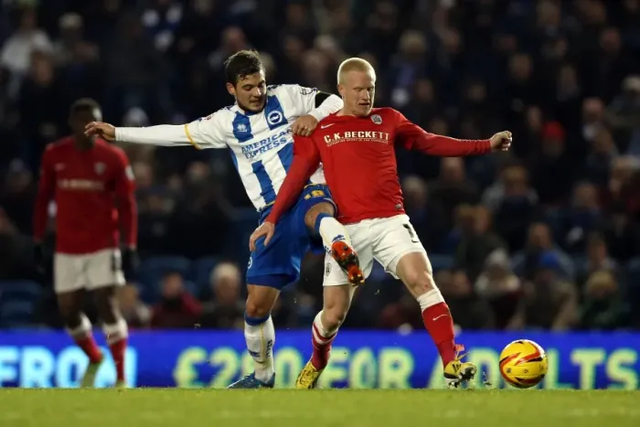 Framed Print : Brighton & Hove Albion vs Barnsley: 3-1 Home Victory (December 3, 2013) - Season 2013-14 Framed Print : Brighton & Hove Albion vs Barnsley: 3-1 Home Victory (December 3, 2013) - Season 2013-14