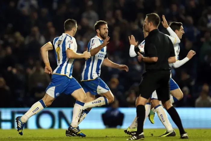 Framed Print : Brighton & Hove Albion vs Barnsley: A 3-1 Home Victory (December 3, 2013) Framed Print : Brighton & Hove Albion vs Barnsley: A 3-1 Home Victory (December 3, 2013)