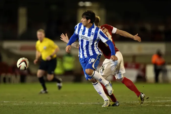 Framed Print : Brighton & Hove Albion vs Barnsley: Away Game - March 12, 2013 (Season 2012-13)