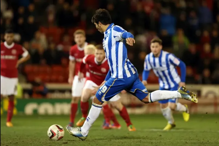 Framed Print : Brighton & Hove Albion vs Barnsley: Away Game - March 12, 2013 (Season 2012-13)
