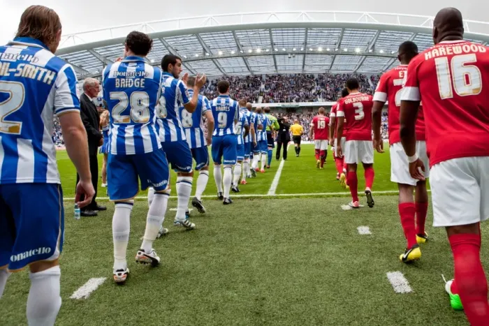 Framed Print : Brighton & Hove Albion vs Barnsley: A Home Battle (August 25, 2012)
