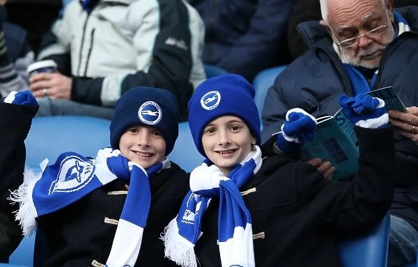 Brighton and Hove Albion vs Birmingham City: Fans Passionate Moments at the American Express Community Stadium (21 February 2015)