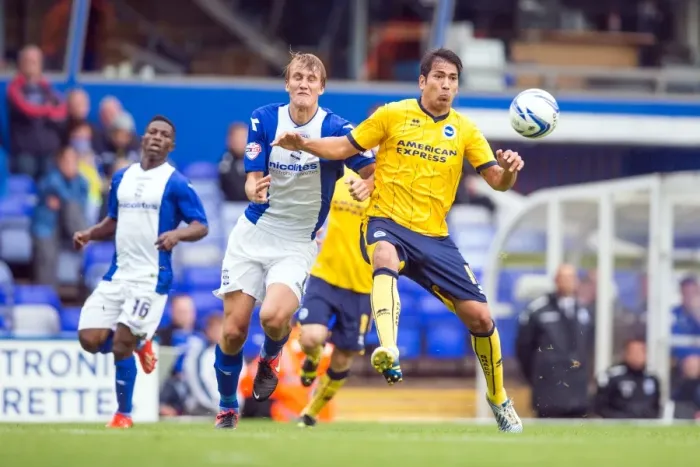 Framed Print : Brighton & Hove Albion vs. Birmingham City: Away Game - August 17, 2013