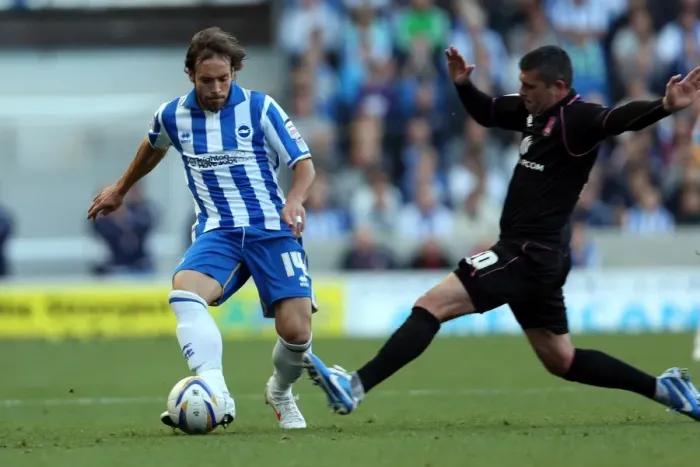Framed Print : Brighton & Hove Albion vs Birmingham City: Inigo Calderon in Action, Npower Championship, Amex Stadium, September 29, 2012 Framed Print : Brighton & Hove Albion vs Birmingham City: Inigo Calderon in Action, Npower Championship, Amex Stadium, September 29, 2012