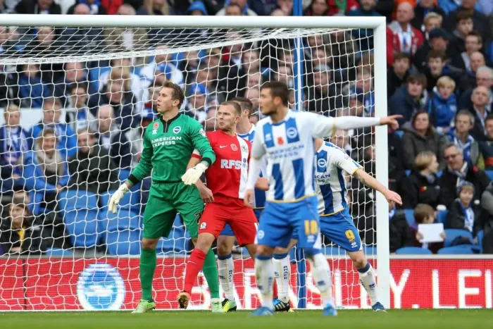 Framed Print : Brighton & Hove Albion vs. Blackburn Rovers (2013-14): A Home Game Framed Print : Brighton & Hove Albion vs. Blackburn Rovers (2013-14): A Home Game