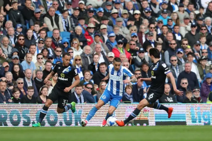 Framed Print : Brighton and Hove Albion vs. Blackburn Rovers: A Fierce EFL Sky Bet Championship Clash (01APR17)