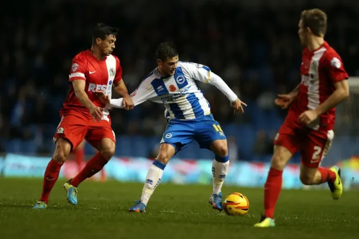 Framed Print : Brighton & Hove Albion vs. Blackburn Rovers (Home Game - 09-11-2013) Framed Print : Brighton & Hove Albion vs. Blackburn Rovers (Home Game - 09-11-2013)