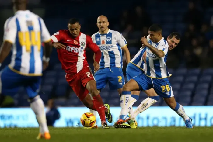 Framed Print : Brighton & Hove Albion vs. Blackburn Rovers (Home Game - 09-11-2013) Framed Print : Brighton & Hove Albion vs. Blackburn Rovers (Home Game - 09-11-2013)
