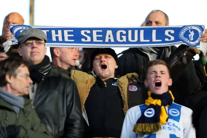 Framed Print : Brighton & Hove Albion vs. Blackpool: 2013-14 Away Game (December 29)