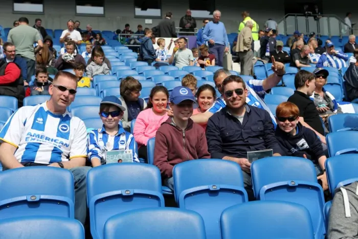 Framed Print : Brighton & Hove Albion vs. Blackpool: 21st April 2014 (Home Game)