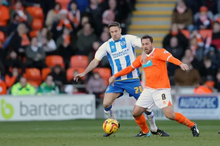 Framed Print : Brighton & Hove Albion vs. Blackpool: Away Game - December 29, 2013 (Season 2013-14)