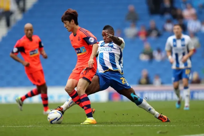 Framed Print : Brighton & Hove Albion vs. Bolton Wanderers (Spanish Day): 2013-14 Season Home Game Framed Print : Brighton & Hove Albion vs. Bolton Wanderers (Spanish Day): 2013-14 Season Home Game