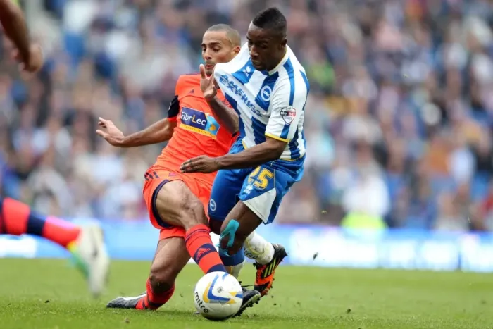 Framed Print : Brighton & Hove Albion vs. Bolton Wanderers (Spanish Day, 2013-14 Season): Home Game