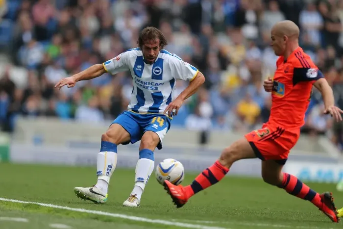 Framed Print : Brighton & Hove Albion vs. Bolton Wanderers (Spanish Day): Home Game, Season 2013-14
