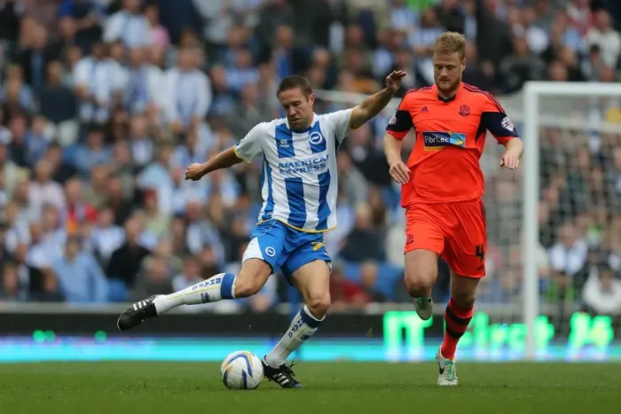 Framed Print : Brighton & Hove Albion vs. Bolton Wanderers (Spanish Day): Home Game, Season 2013-14