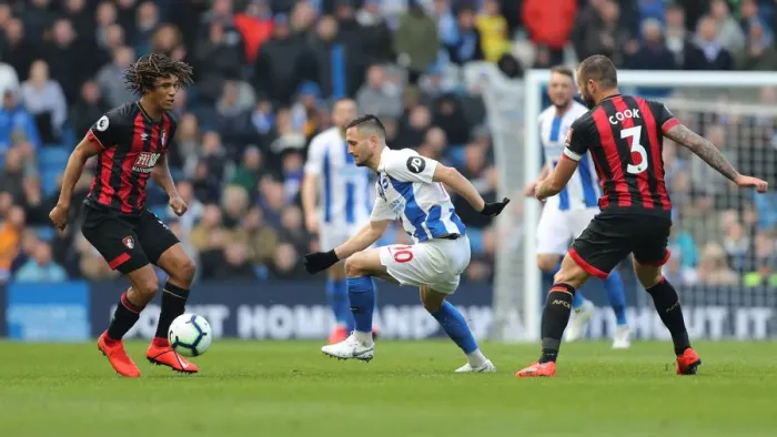 Framed Print : Brighton and Hove Albion vs Bournemouth: Premier League Showdown at American Express Community Stadium (13APR19)