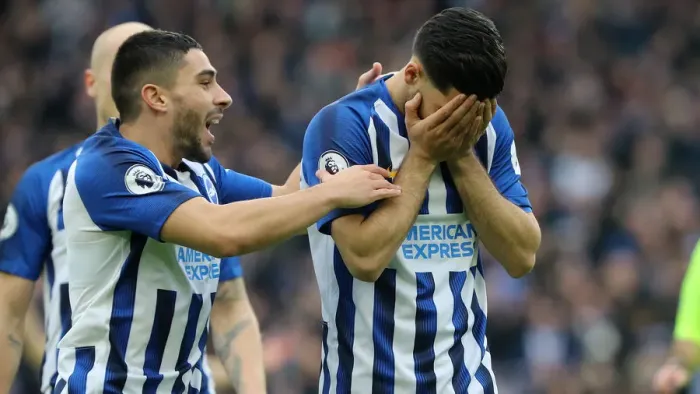 Framed Print : Brighton and Hove Albion vs Bournemouth: Premier League Battle at American Express Community Stadium (28DEC19)