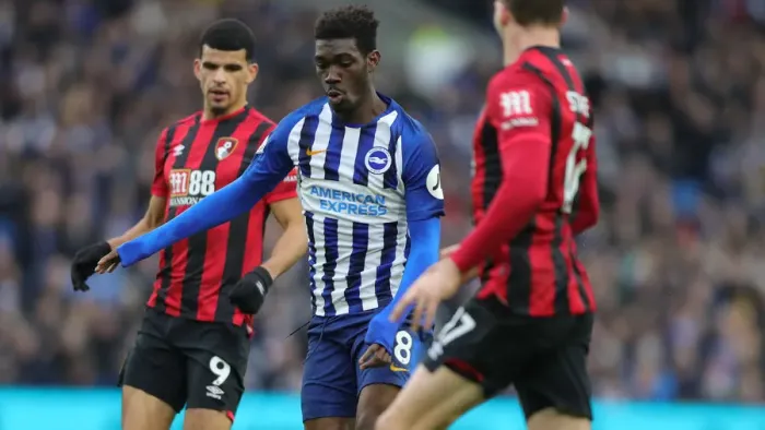 Framed Print : Brighton and Hove Albion vs Bournemouth: Premier League Battle at American Express Community Stadium (28DEC19) Framed Print : Brighton and Hove Albion vs Bournemouth: Premier League Battle at American Express Community Stadium (28DEC19)