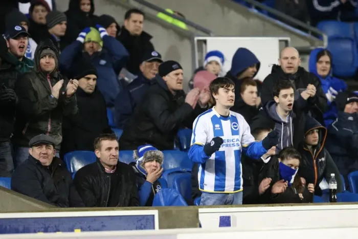Framed Print : Brighton & Hove Albion vs. Bournemouth: Home Game - January 1, 2014 (Season 2013-14) Framed Print : Brighton & Hove Albion vs. Bournemouth: Home Game - January 1, 2014 (Season 2013-14)