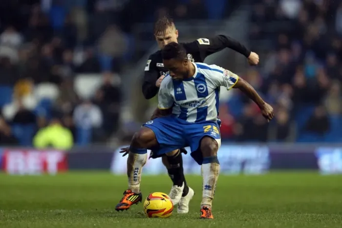 Framed Print : Brighton & Hove Albion vs. Bournemouth: Home Game - January 1, 2014 (Season 2013-14) Framed Print : Brighton & Hove Albion vs. Bournemouth: Home Game - January 1, 2014 (Season 2013-14)