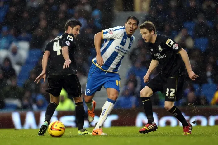 Framed Print : Brighton & Hove Albion vs. Bournemouth: Home Game - January 1, 2014 Framed Print : Brighton & Hove Albion vs. Bournemouth: Home Game - January 1, 2014