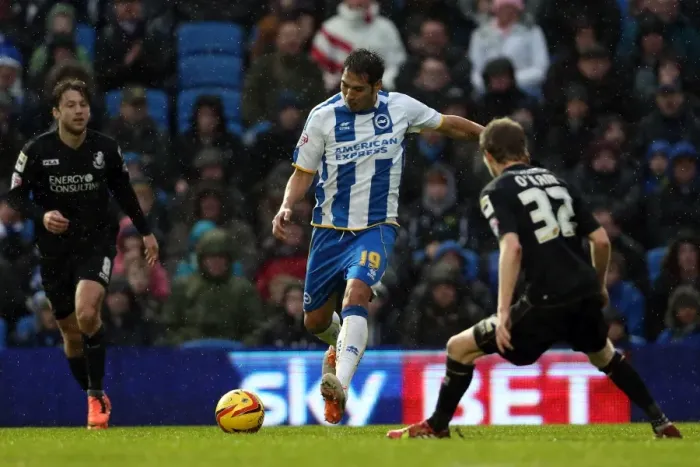 Framed Print : Brighton & Hove Albion vs Bournemouth: Home Game - January 1, 2014 (Season 2013-14) Framed Print : Brighton & Hove Albion vs Bournemouth: Home Game - January 1, 2014 (Season 2013-14)