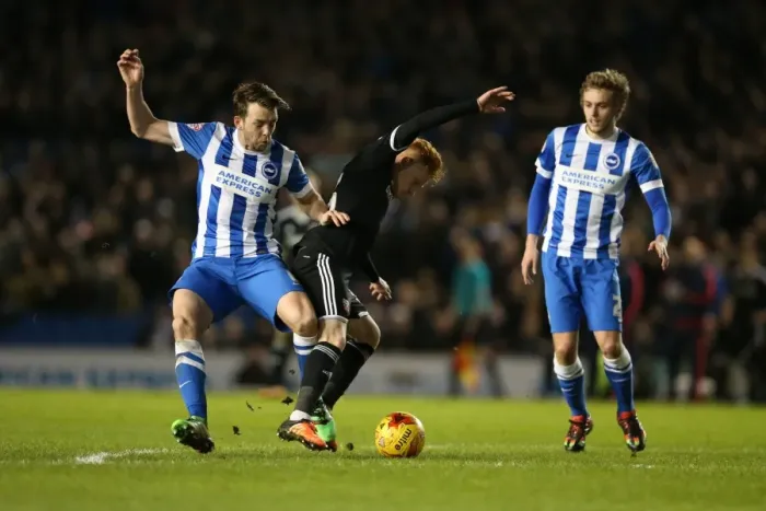Framed Print : Brighton and Hove Albion vs. Brentford: A Championship Showdown (05 / 02 / 2016)