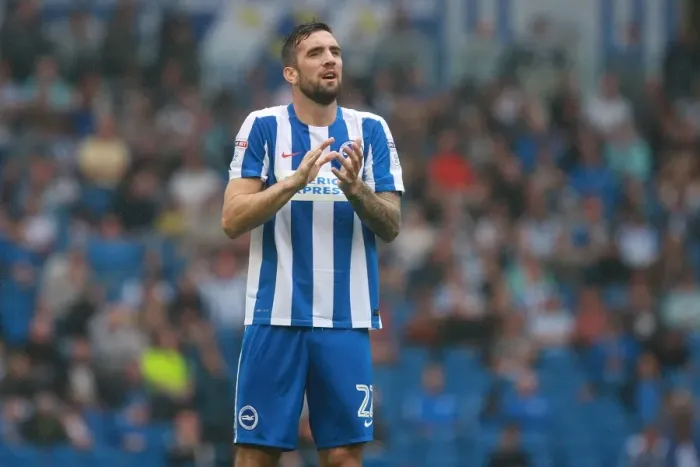 Framed Print : Brighton & Hove Albion vs. Brentford: Shane Duffy in Action, EFL Sky Bet Championship, 10th September 2016 Framed Print : Brighton & Hove Albion vs. Brentford: Shane Duffy in Action, EFL Sky Bet Championship, 10th September 2016