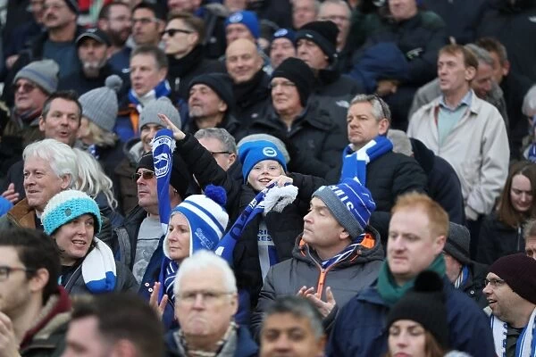 Brighton and Hove Albion vs Burnley: Fans in Action (16DEC17)
