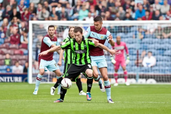 Framed Print : Brighton & Hove Albion vs. Burnley (Away) - September 1, 2012: A Look Back at the Past Game