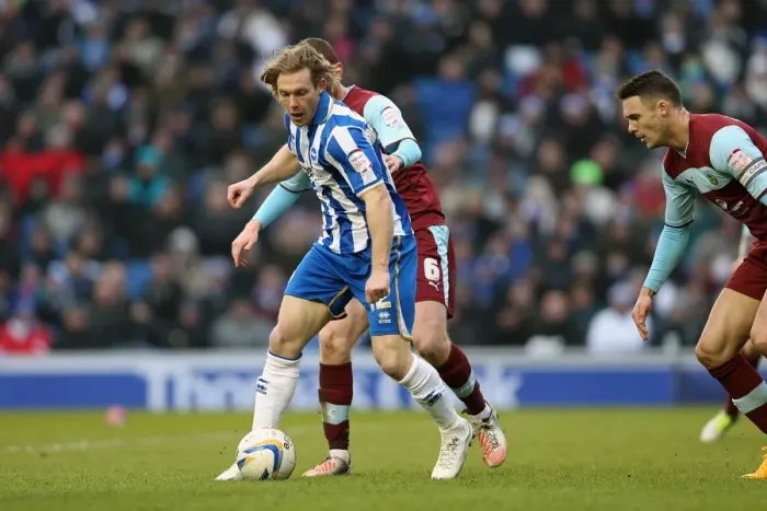 Framed Print : Brighton & Hove Albion vs Burnley: Craig Mackail-Smith in Action, Npower Championship, Amex Stadium, February 23, 2013 Framed Print : Brighton & Hove Albion vs Burnley: Craig Mackail-Smith in Action, Npower Championship, Amex Stadium, February 23, 2013