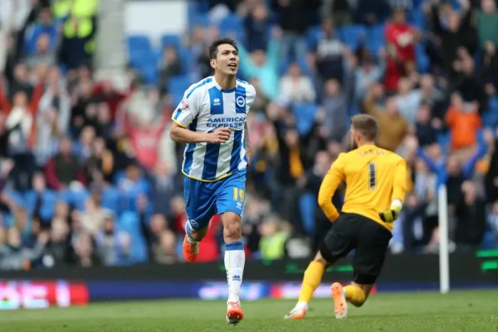 Framed Print : Brighton & Hove Albion vs Charlton Athletic (12 / 04 / 14): A Home Game from the 2013-14 Season