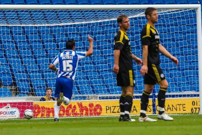 Framed Print : Brighton & Hove Albion vs. Chelsea: 2012-13 Pre-Season at the Amex
